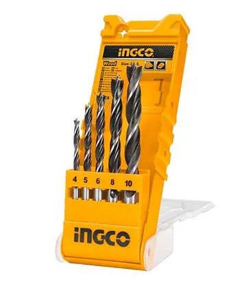 INGCO AKD5058 5PCS Wood Drill Bits Set