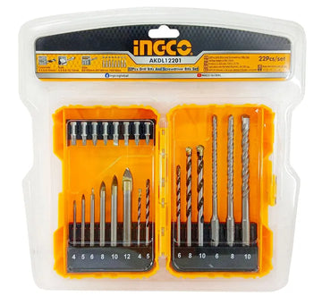 INGCO AKDL1201 12PCS Flat Wood Drill Bits Set