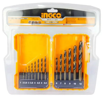 INGCO AKDL51501 15pcs HSS Drill Bits Set