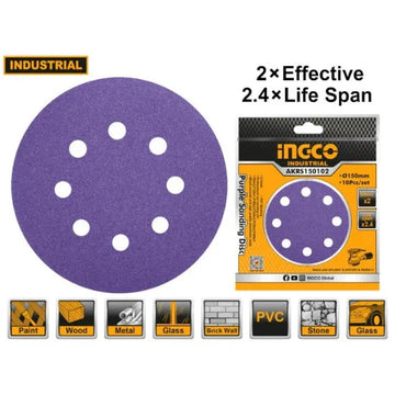 INGCO AKRS150102 Purple Sanding Disc