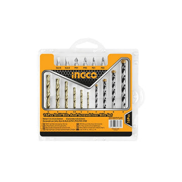 INGCO AKSDB9165 16PCS Drill Bits & Screwdriver Bits Set