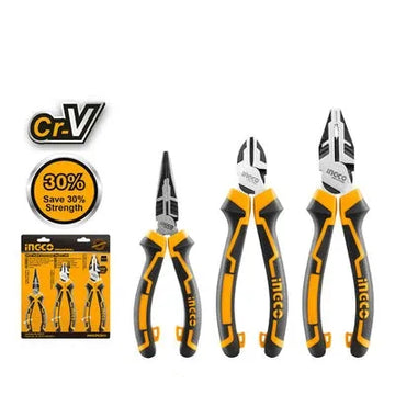 INGCO HKHLPS2831 3Pcs High Leverage Pliers Set
