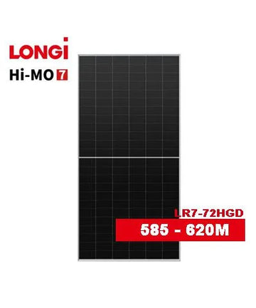 Longi Hi-Mo LR7 605 Watt Bi-Facial Solar Panel