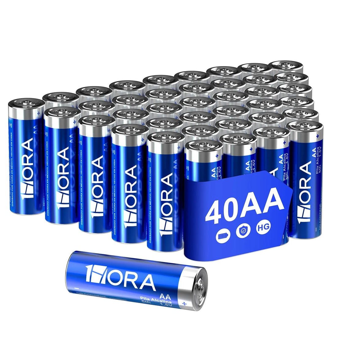 1HORA AA Li-ion Battery Pack of 40 Pcs