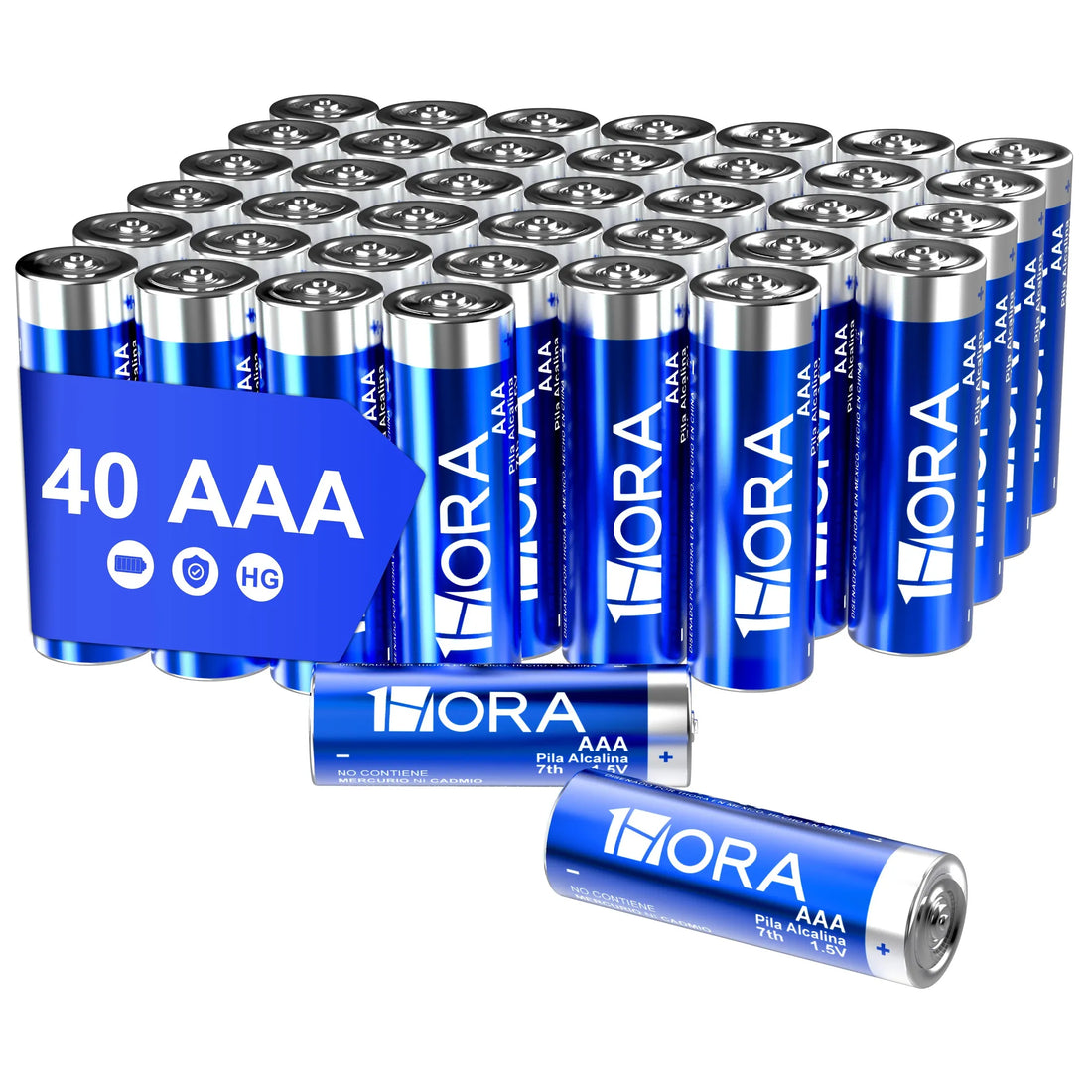 1HORA AAA Li-ion Battery Pack of 40 Pcs