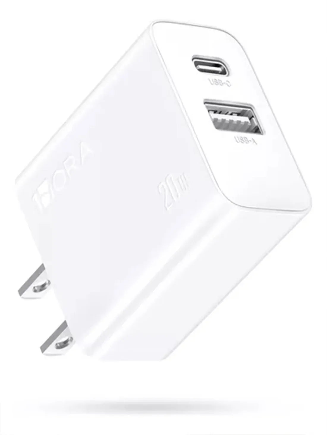 1HORA GAR161 38W Charger Dual U+C PD20W C-Port 18W USB-Port