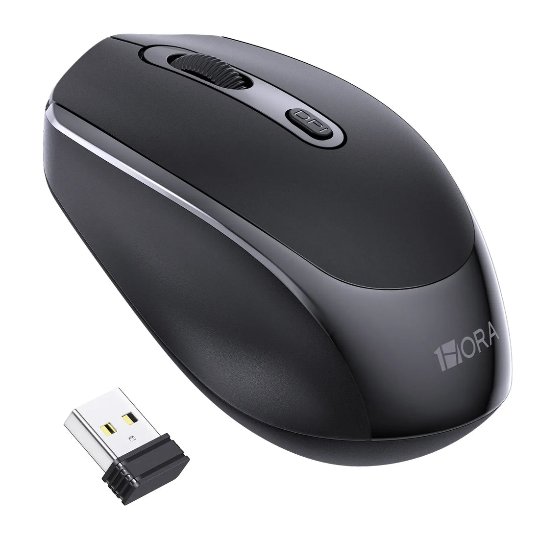 1HORA RAT001N 2.4G Wireless Mouse Black