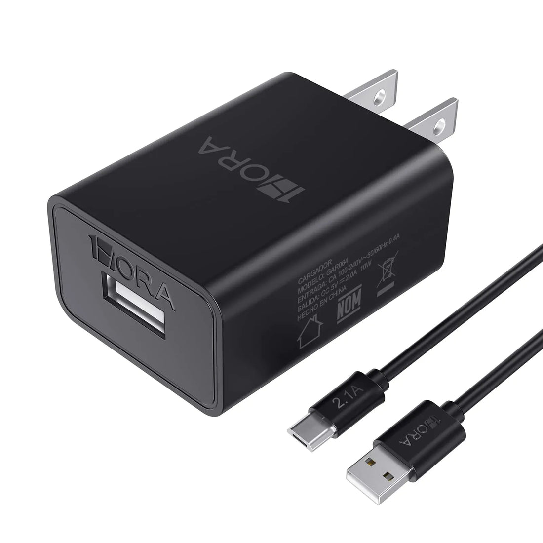 1HORA V8 Series Speed Charger 12W USB to Micro Cable