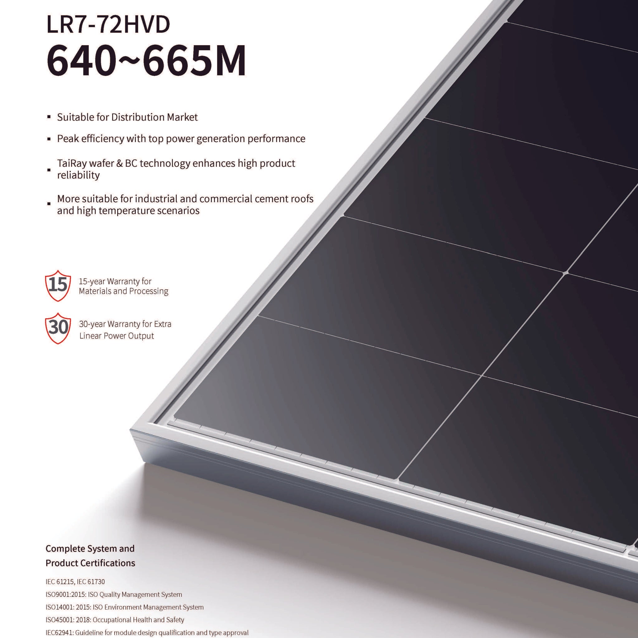 Longi Himo X10 640W Solar Panel
