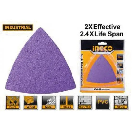 INGCO AKTS080202 Purple Delta Sanding Sheets