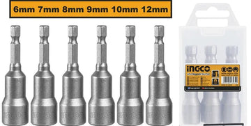 INGCO AMN65061 6Pcs Magnetic Nut Set