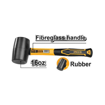 INGCO HRUH8216 Rubber Hammer